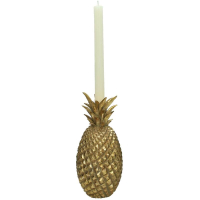 Kaarsenhouder - Ananas Goud 11x11x26cm